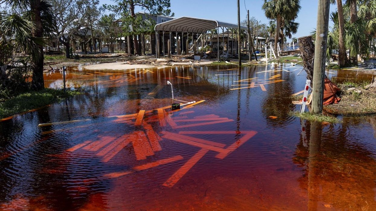 Homes are leveled in the aftermath of Hurricane Helene in Horseshoe Beach, Florida, U.S., September 27, 2024.