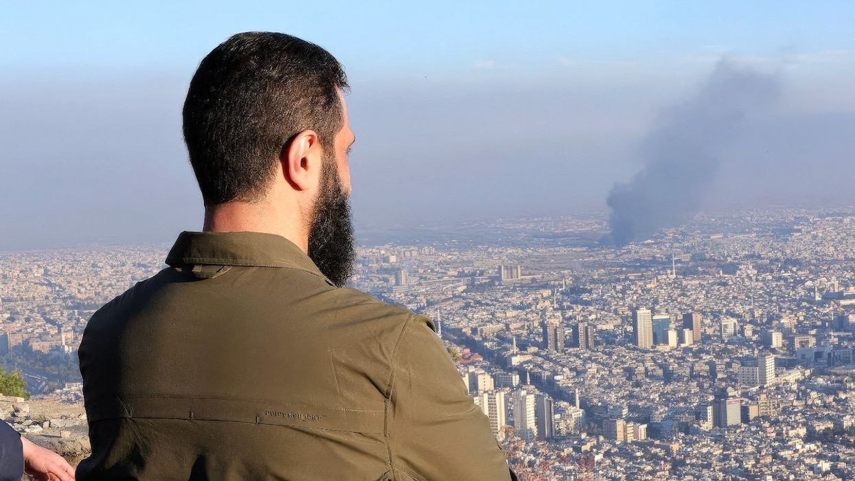 HTS leader Ahmed Al-Shara, aka Abu Muhammad Al-Golani, overlooks Damascus, Syria, after the overthrow of Bashar Assad on Dec. 8, 2024.