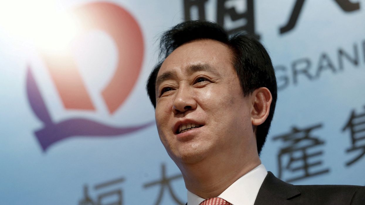 Hui Ka Yan, chairman of Evergrande Real Estate Group Ltd, at a news conference in 2016.
