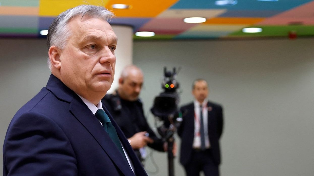 Hungary's Prime Minister Viktor Orban attends a European Union summit in Brussels, Belgium February 1, 2024.