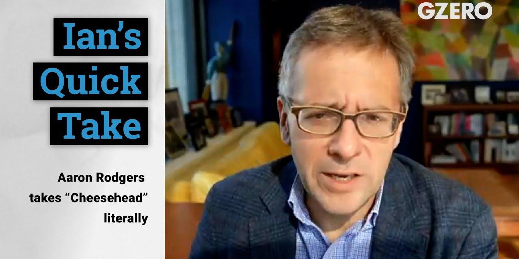 Aaron Rodgers takes "Cheesehead" literally