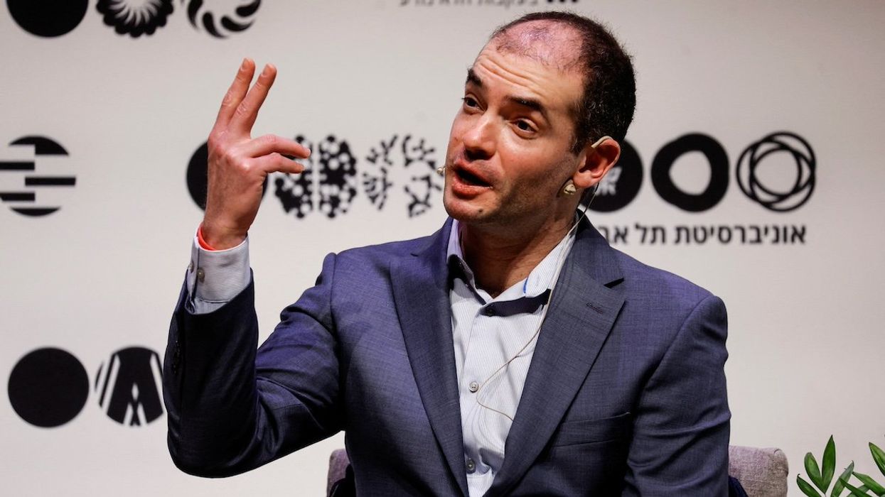 Ilya Sutskever, co-Founder and Chief Scientist of OpenAI speaks during a talk at Tel Aviv University in Tel Aviv, Israel June 5, 2023.