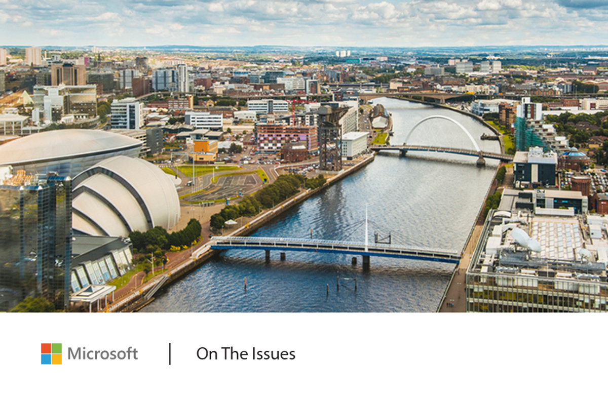 Image of a waterway running through Glasgow.