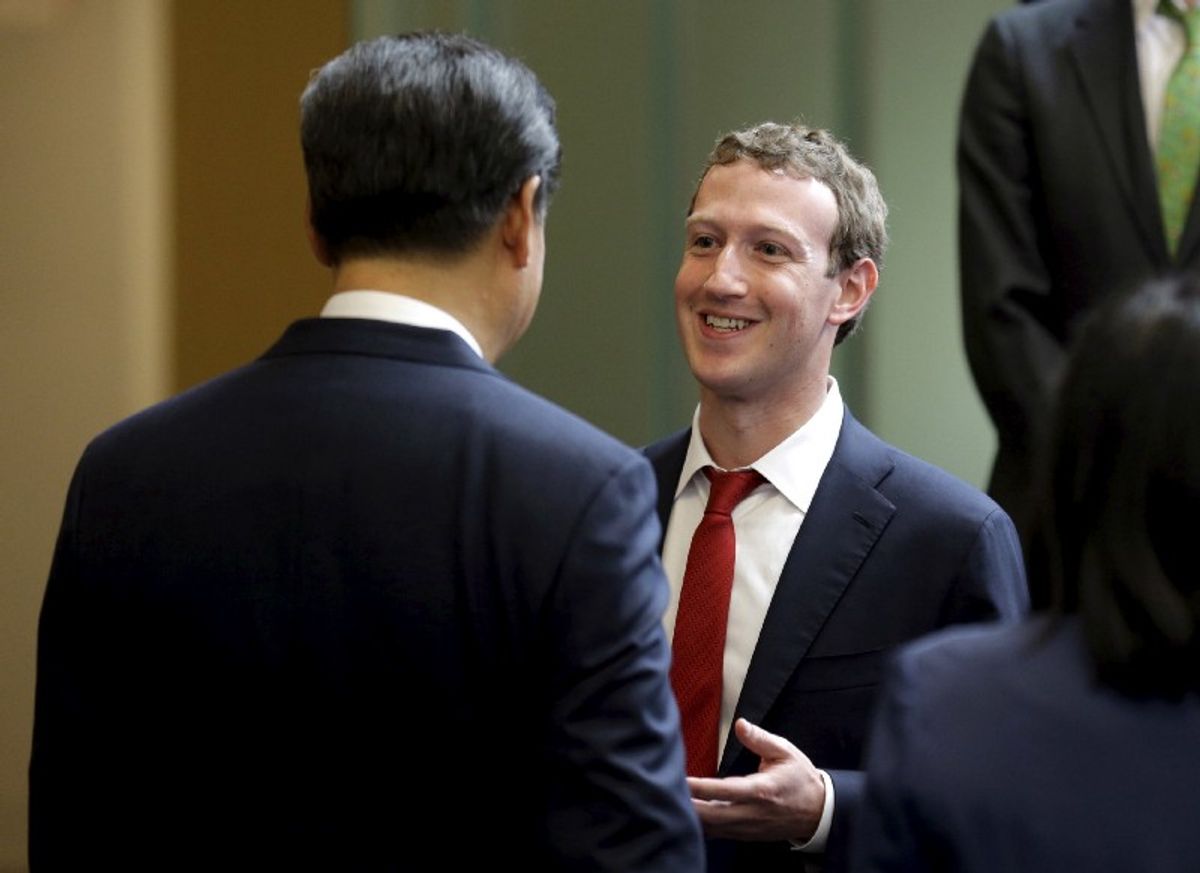 Zuckerberg and Xi at the Mic