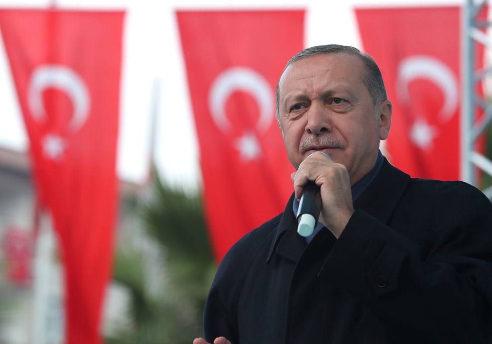 ERDOGAN GETS NAKED, PARTLY