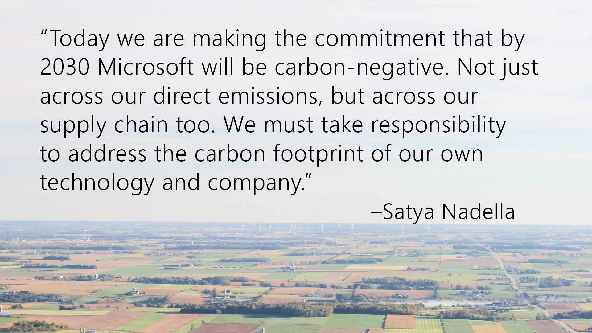 Microsoft will be carbon negative by 2030