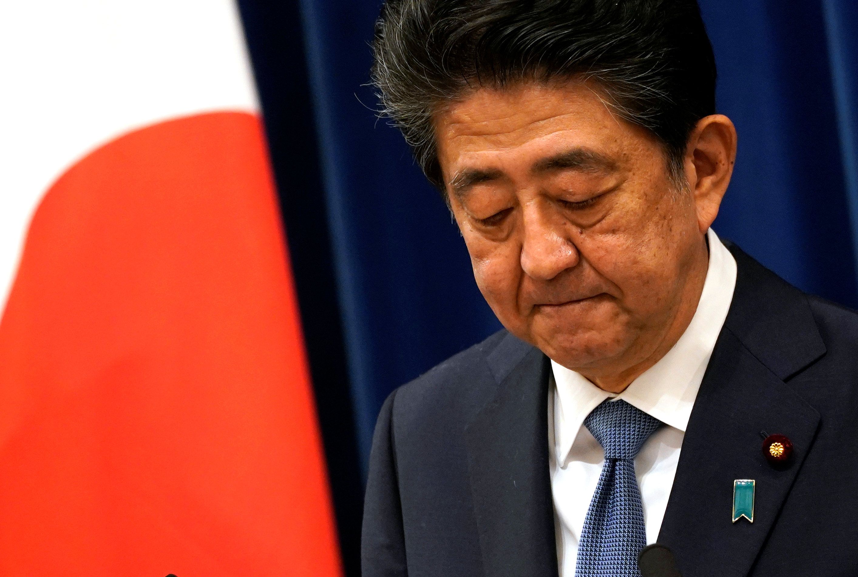 photograph of Japanese Prime Minister Shinzo Abe