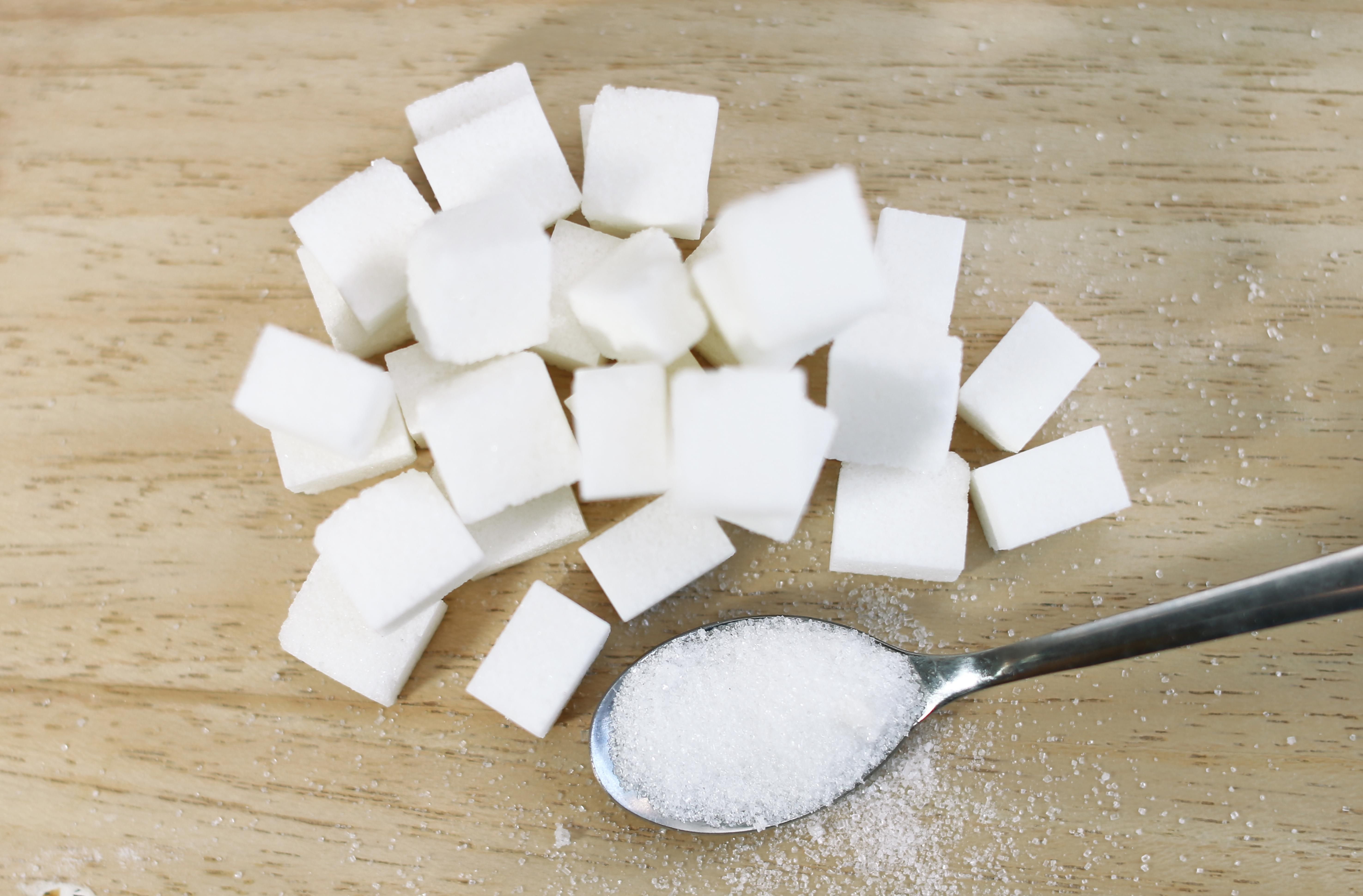 Stacked sugar cubes 