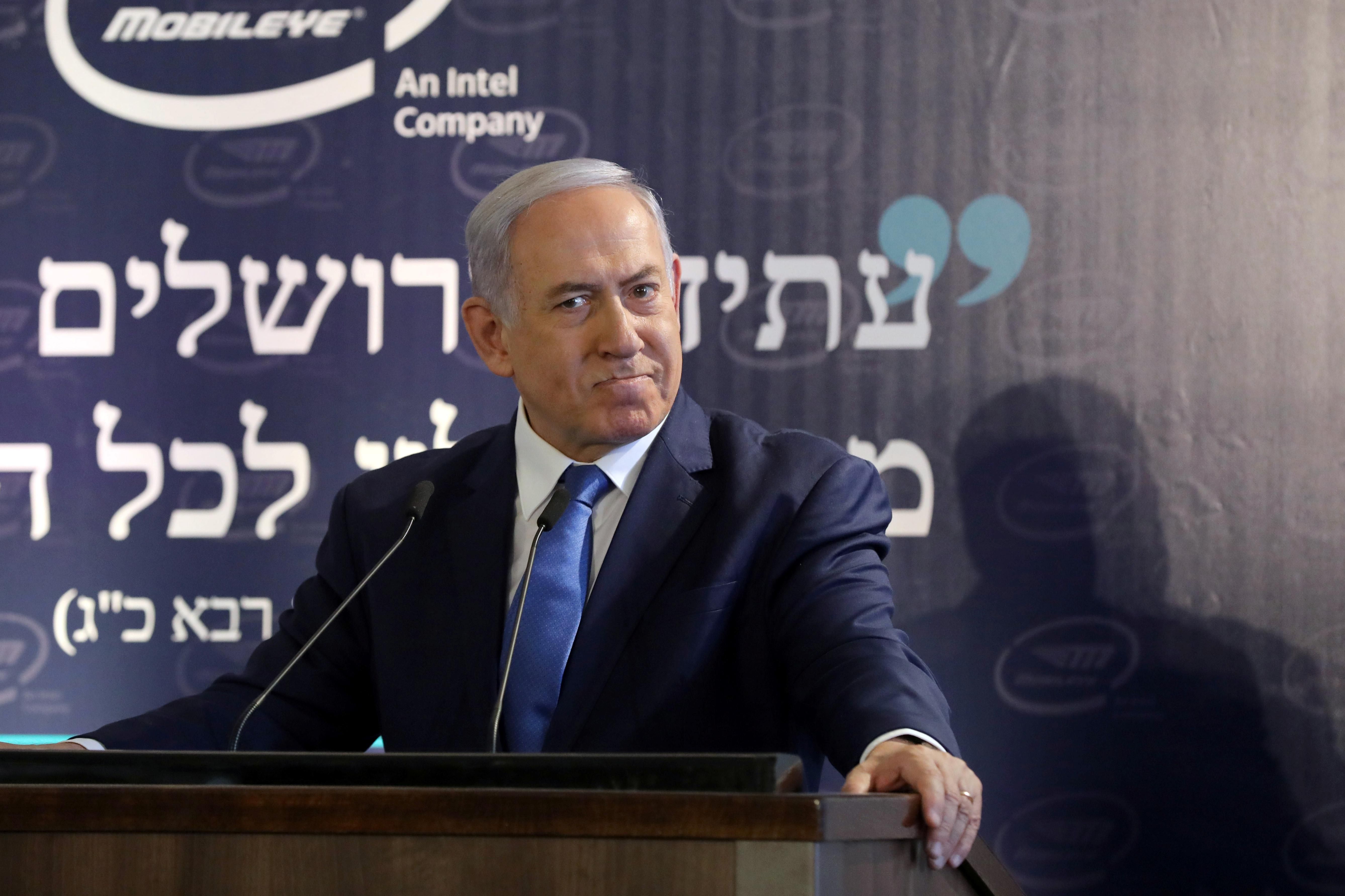 Israel's Prime Minister Benjamin Netanyahu 