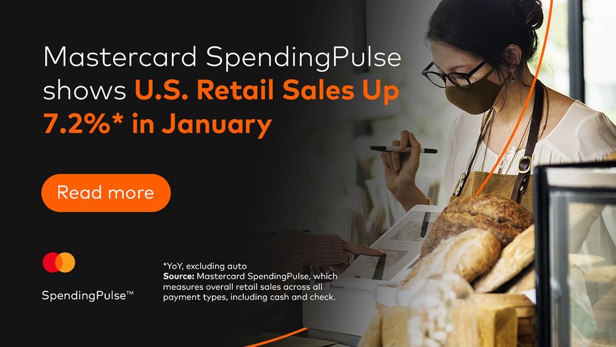 January US retail sales up 7.2%*, marking solid start to 2022