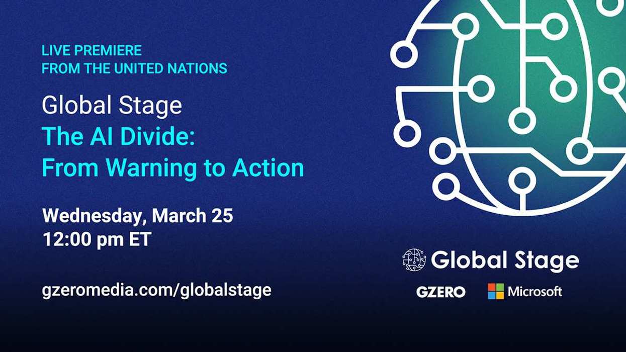 Live premiere from the UN: A Global Stage discussion on 'The AI Divide'