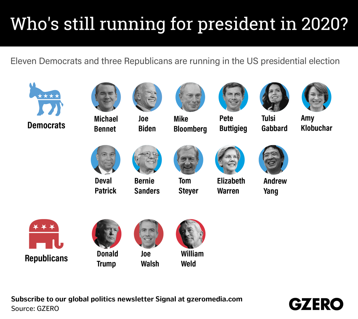 The Graphic Truth: Who's still running for president in 2020?