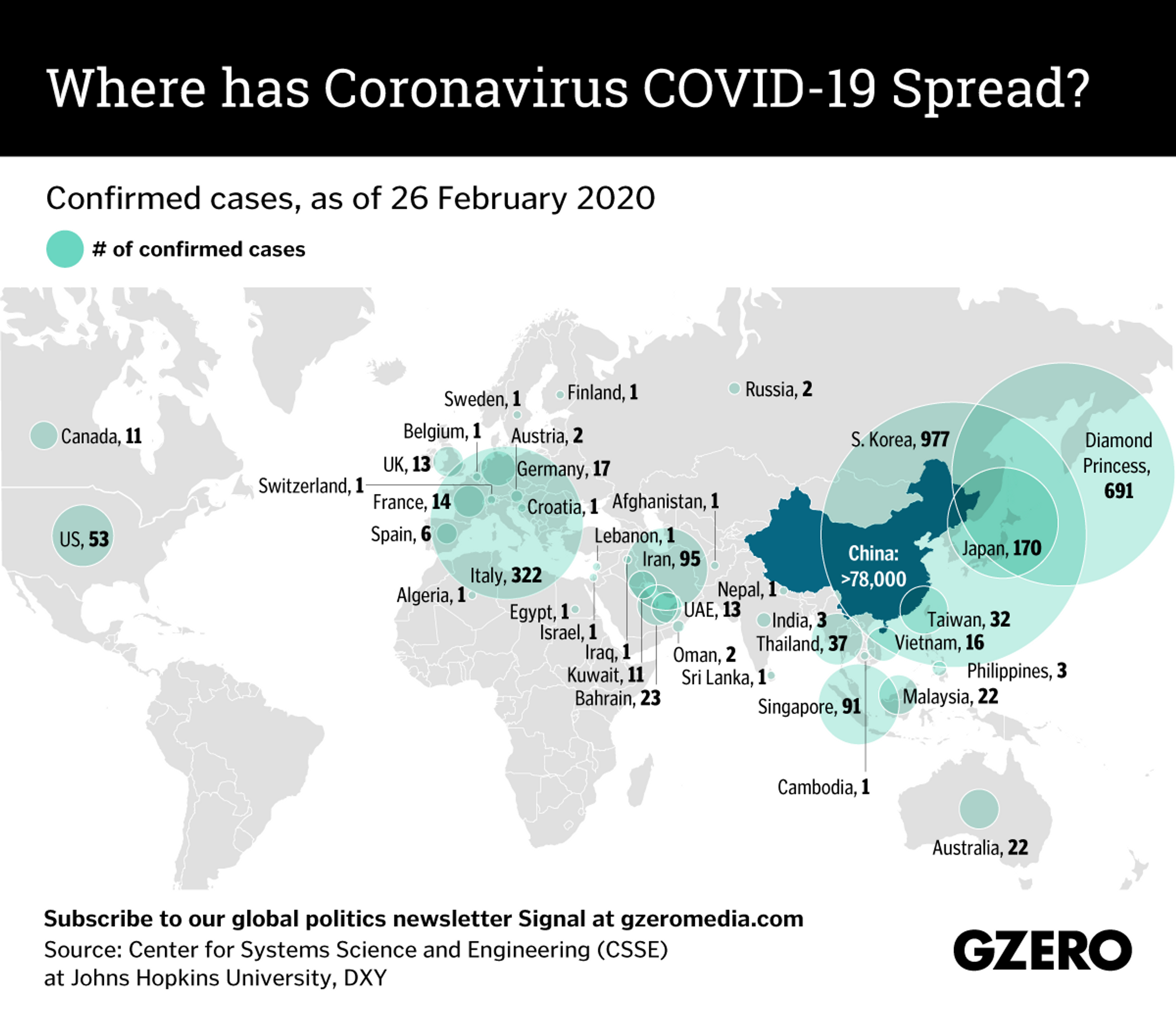 The Graphic Truth: Where has coronavirus COVID-19 spread?