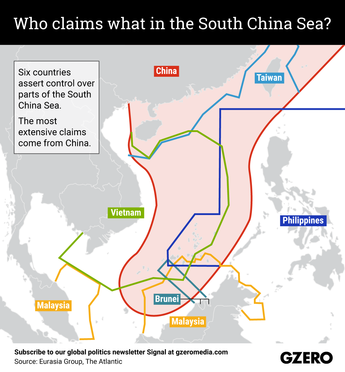 The Graphic Truth: Who claims what in the South China Sea?
