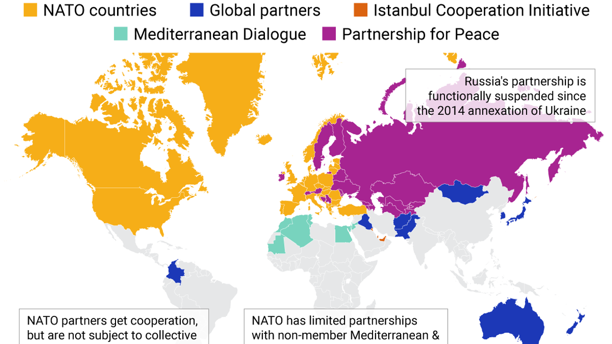 The Graphic Truth: Who partners with NATO?