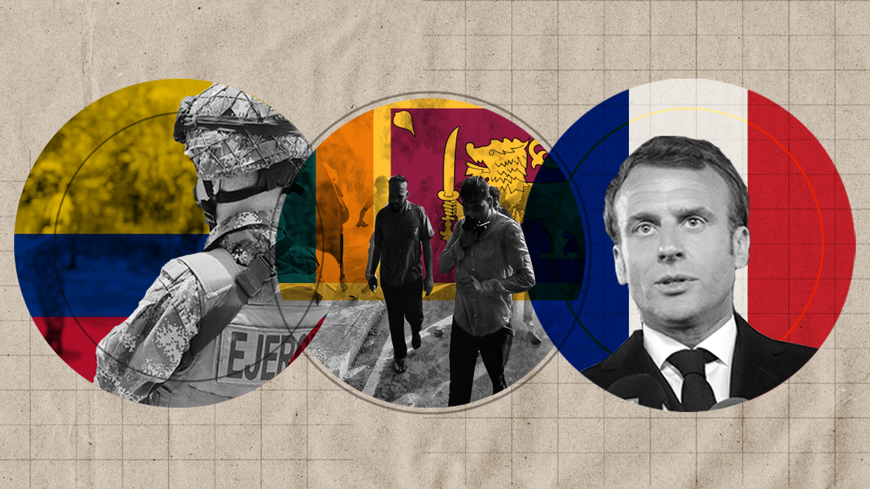 Then and Now: Colombian peace talks, Sri Lankans' anger, Macron's challenges