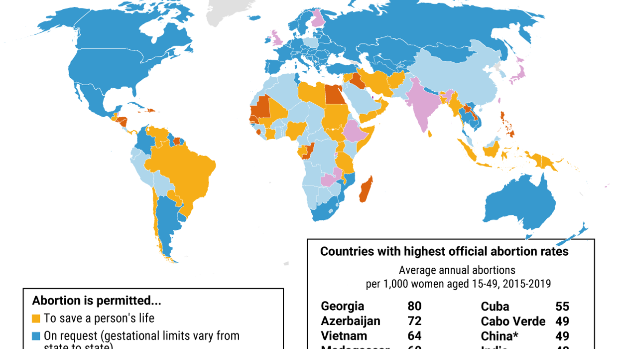 The Graphic Truth: Abortion laws around the world