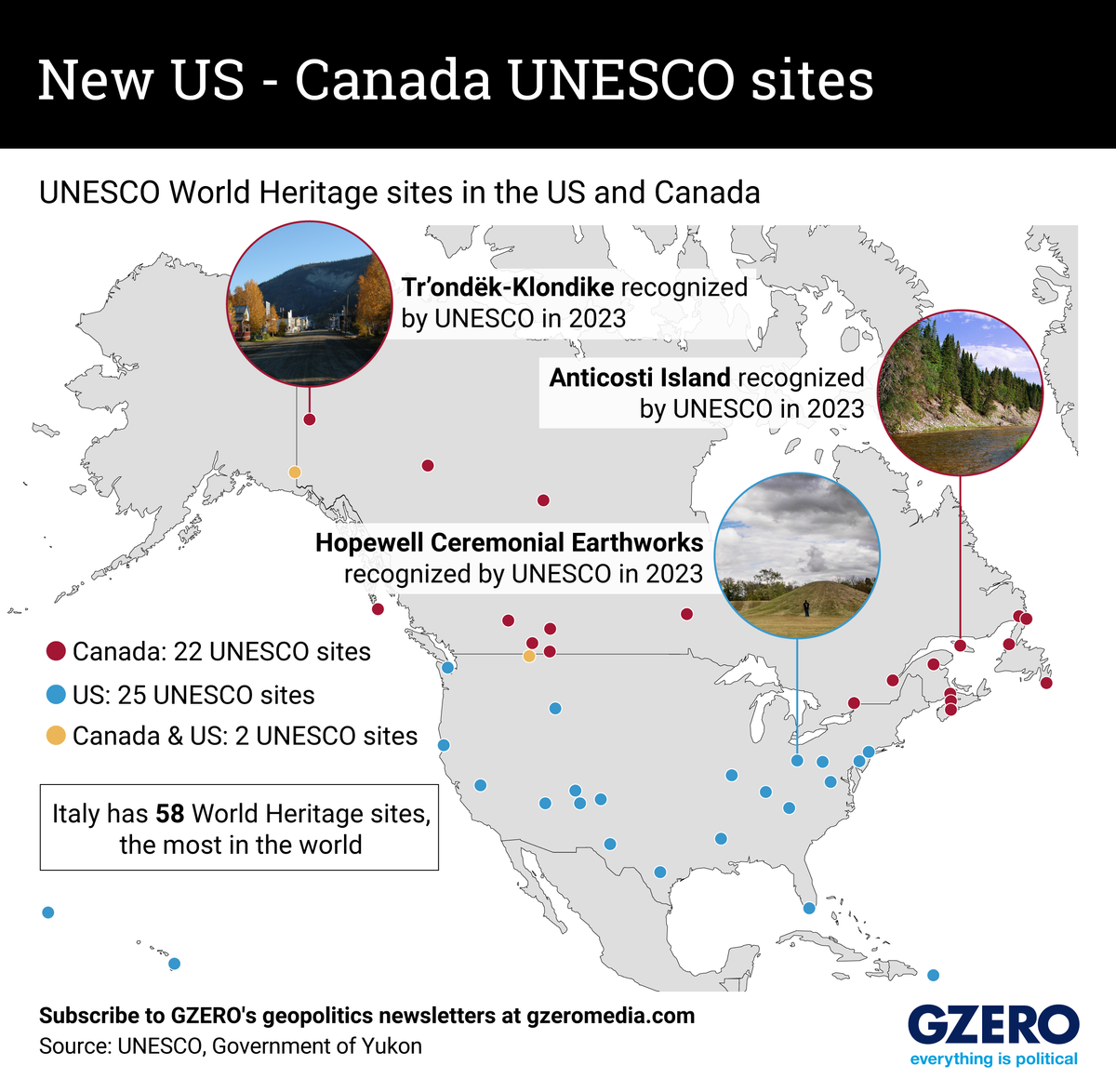 Graphic Truth: New US-Canada UNESCO sites