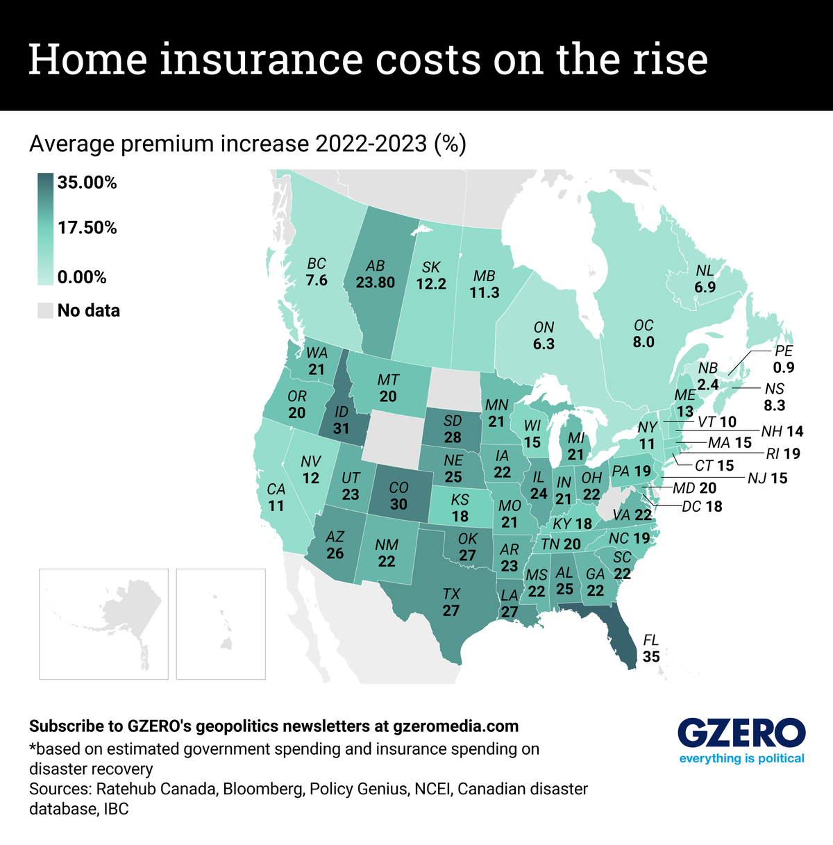 Graphic Truth: Home insurance costs are on the rise