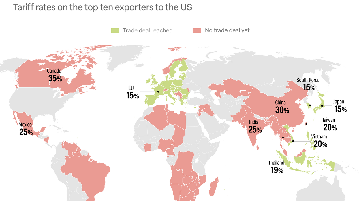Graphic Truth: Where US tariffs stand with key trade partners