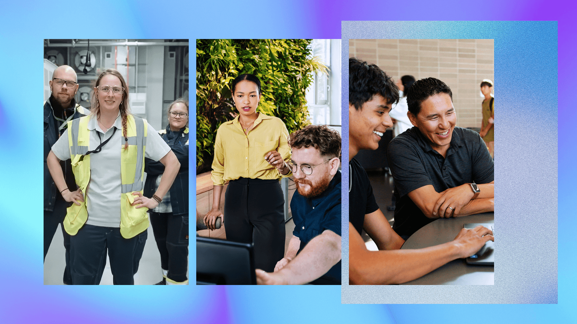 A tryptych on employees at Microsoft