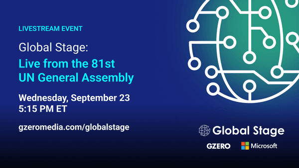 Join us Sept. 23 for a Global Stage livestream from the UN General Assembly