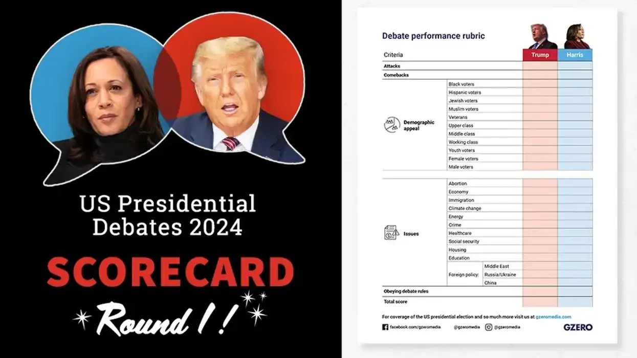GZERO presidential debate scorecard: Rate the debate!