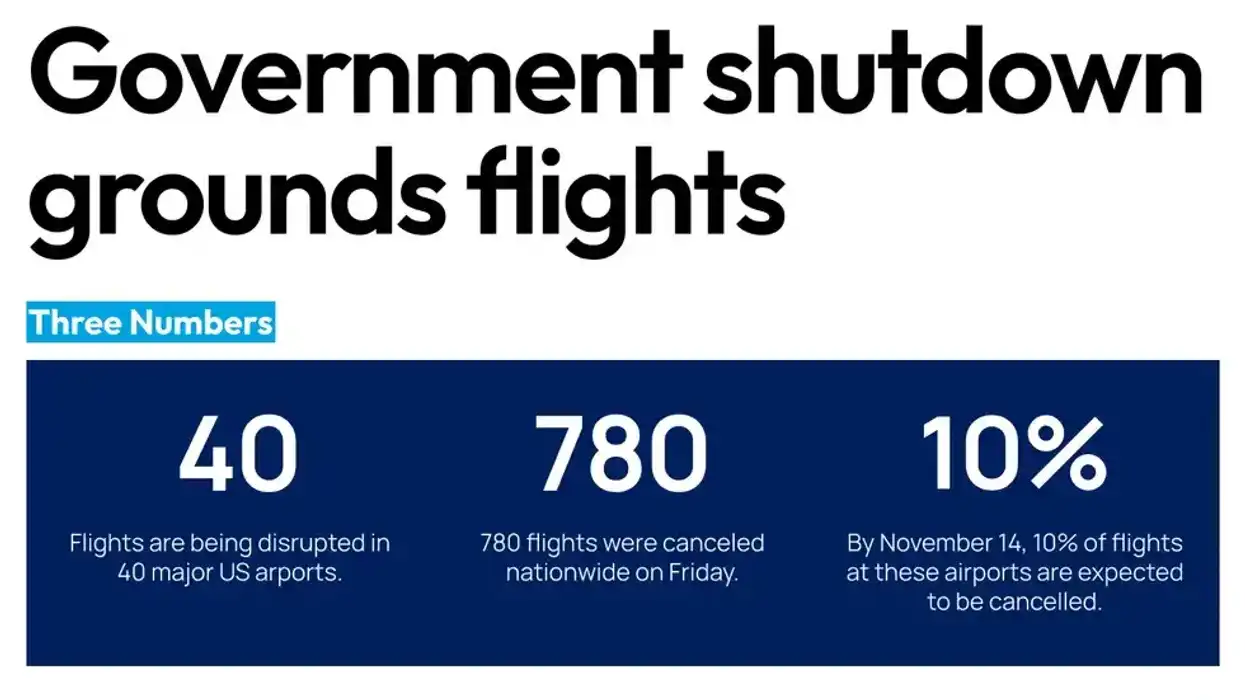 Government shutdown grounds flights