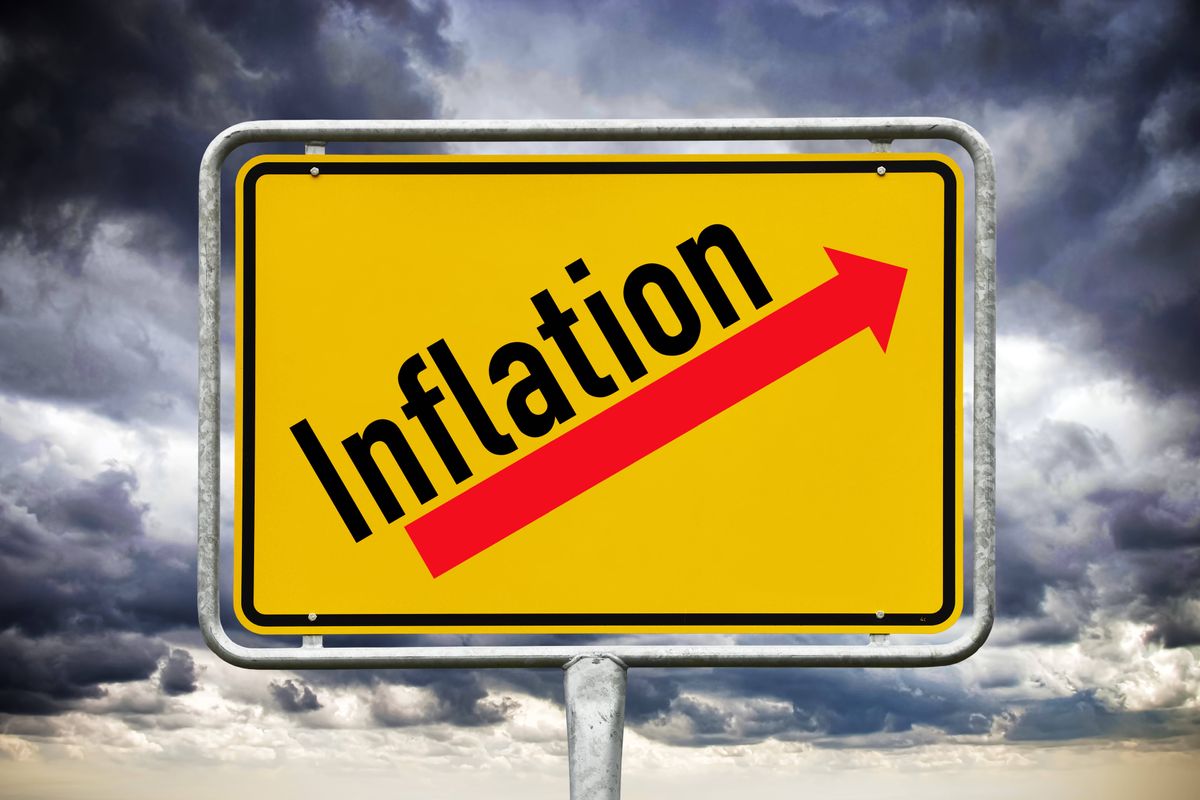 ​Inflation sign going upwards