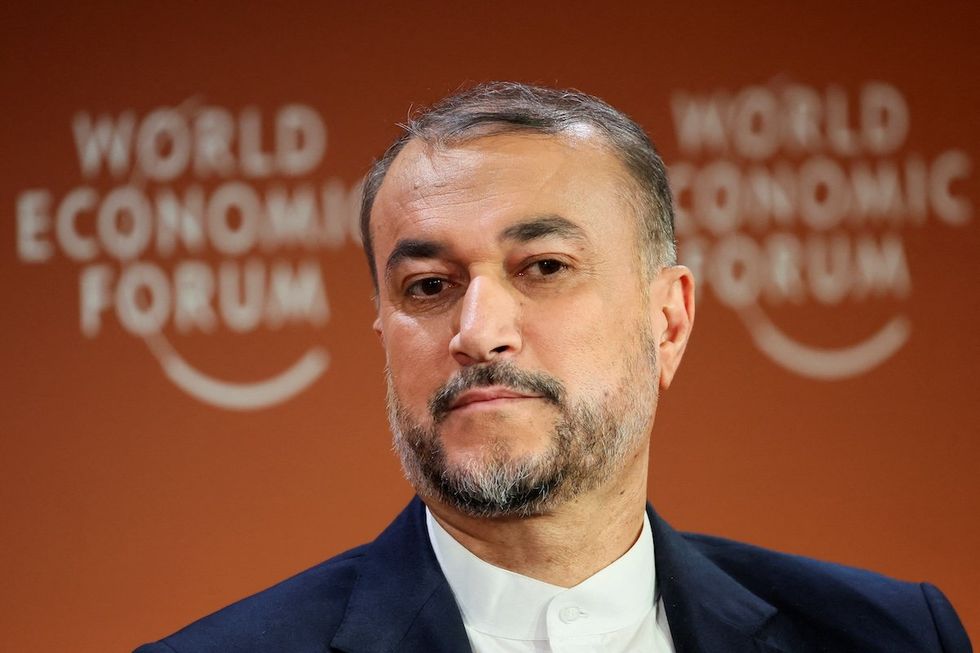 Iranian Foreign Minister Hossein Amir-Abdollahian attends the 54th annual meeting of the World Economic Forum, in Davos, Switzerland, on Jan. 17, 2024. 