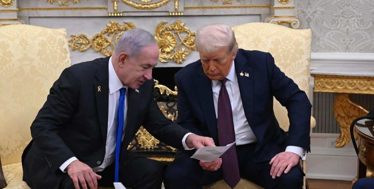 Israel Prime Minister Benjamin Netanyahu meets U.S President Donald Trump at the White House on Monday September 29, 2025. 