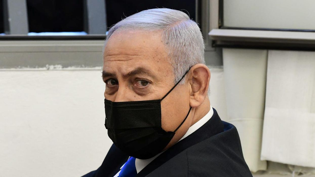 Israel's Prime Minister Benjamin Netanyahu in court