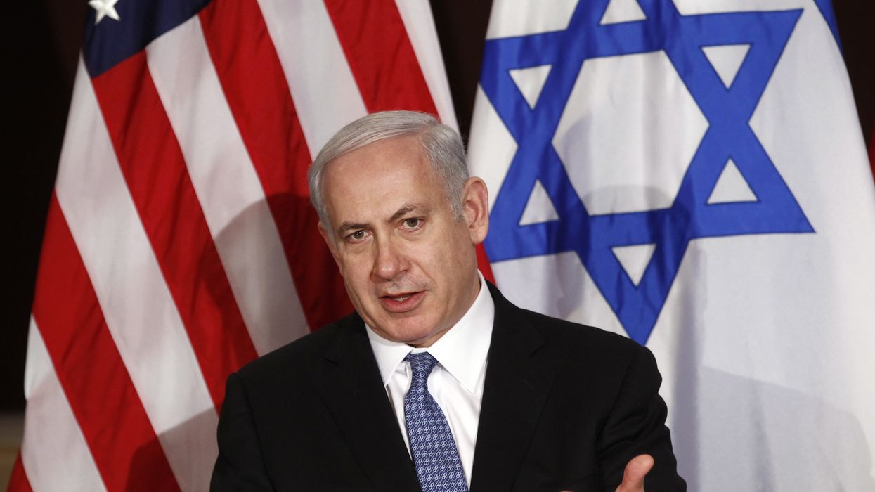 Israel's Prime Minister Benjamin Netanyahu speaks during his meeting with U.S. President Barack Obama at the United Nations in New York September 21, 2011. Netanyahu said Wednesday that direct negotiation was the only way to achieve a stable Middle East peace and the Palestinian effort to secure U.N. recognition of statehood ''will not succeed.''