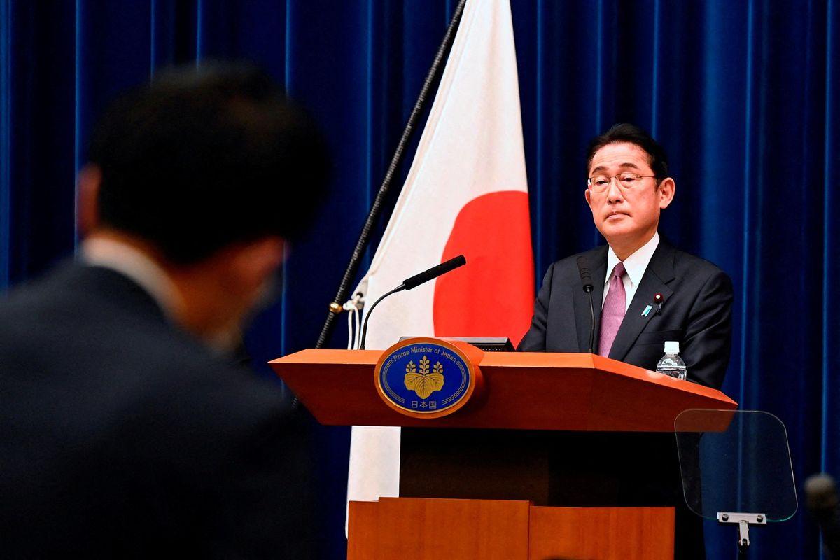  Japan's Prime Minister Fumio Kishida attends a press conference in Tokyo, Japan.