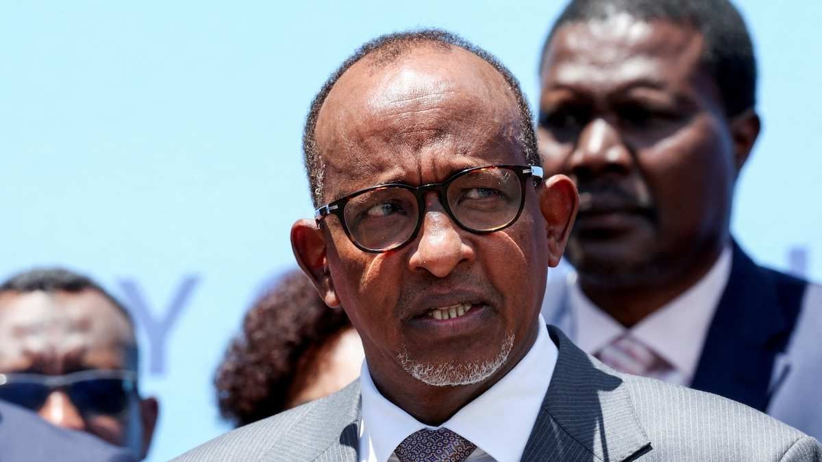 Kenya's Minister of Health, Aden Duale, holds a press conference announcing the first case of Ebola in the country, in Nairobi, Kenya, October 6, 2026.