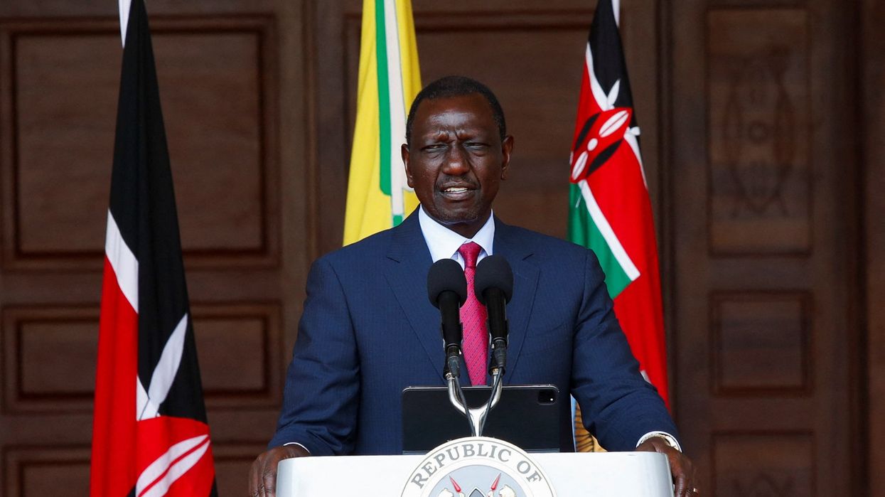 Kenya's President William Ruto speaks at a press conference where he announced spending cuts in government after protests againstKenya's proposed finance bill 2024/2025, in Nairobi, Kenya, July 5, 2024.
