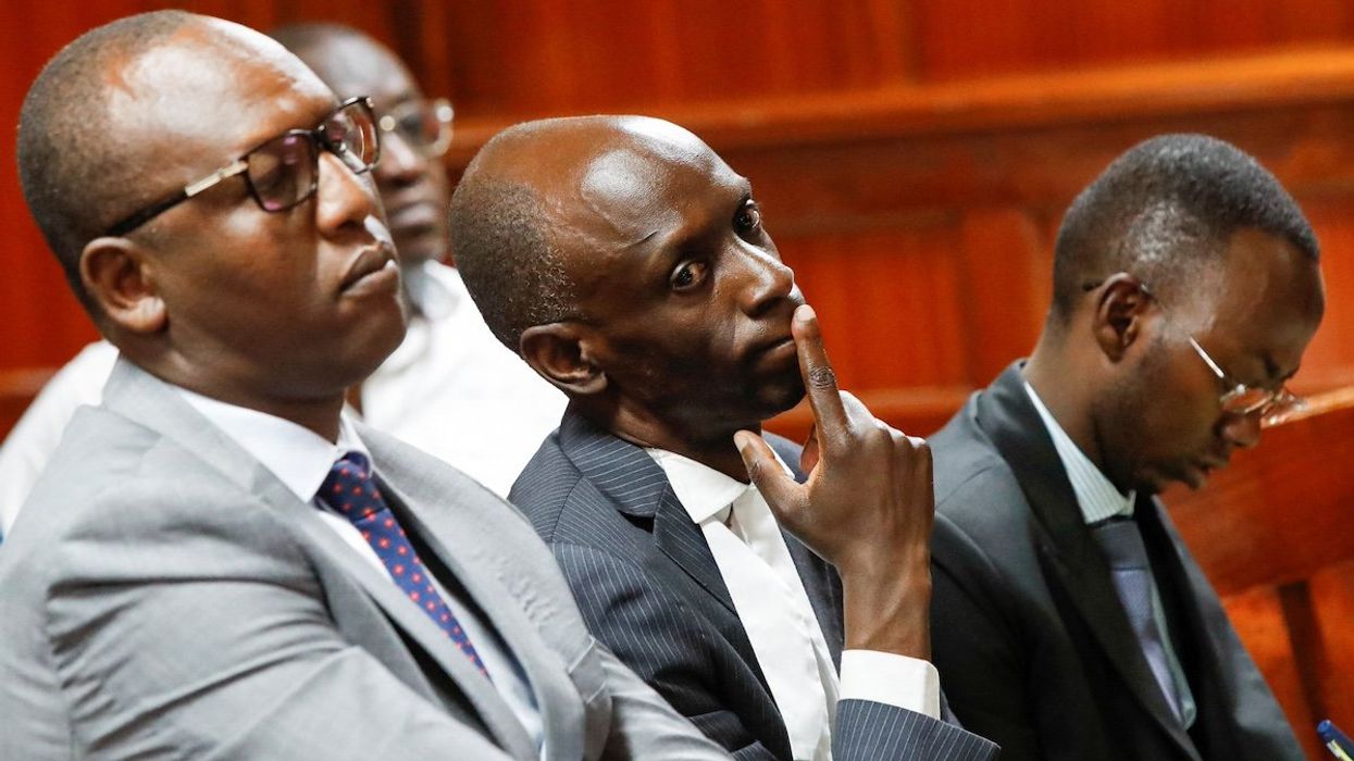 Lawyers sit in court as Kenya High Court Judge Chacha Mwita delivers his ruling, terming the Kenya government's intention to deploy police officers to lead a U.N. approved mission to Haiti as unconstitutional, at the Milimani law courts in Nairobi, Kenya January 26, 2024.