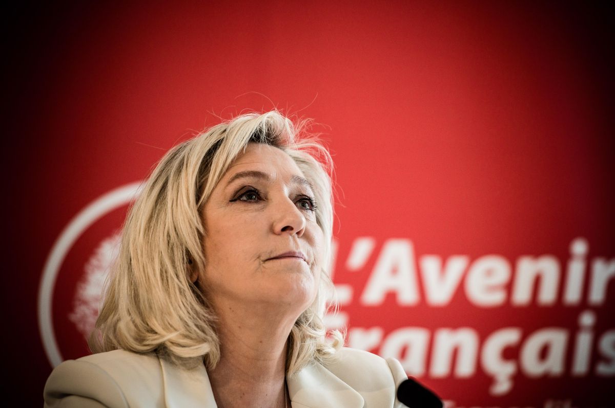 Leader of France's far-right National Rally party, Marine Le Pen 