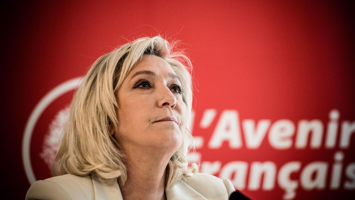 Leader of France's far-right National Rally party, Marine Le Pen