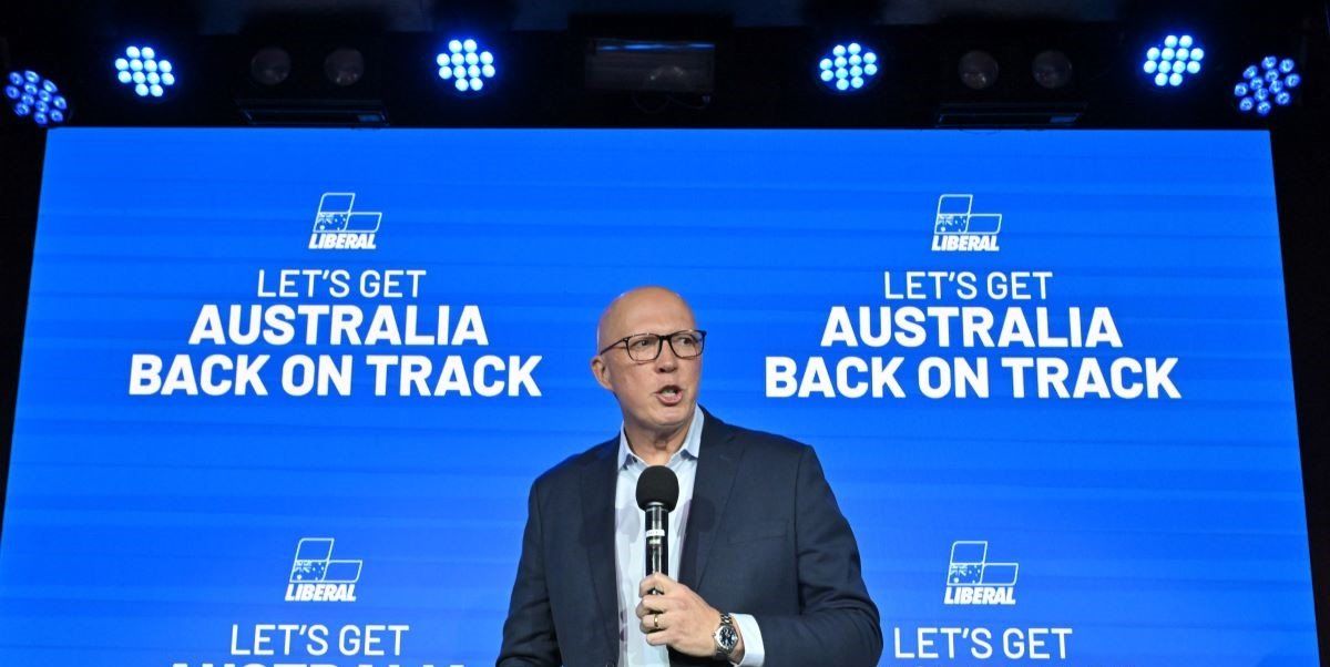 ​Leader of the Opposition Peter Dutton at campaign rally Fullarton, Adelaide on day 34 of his 2025 Federal Election Campaign in the seat of Sturt, Thursday, May 1, 2025. 