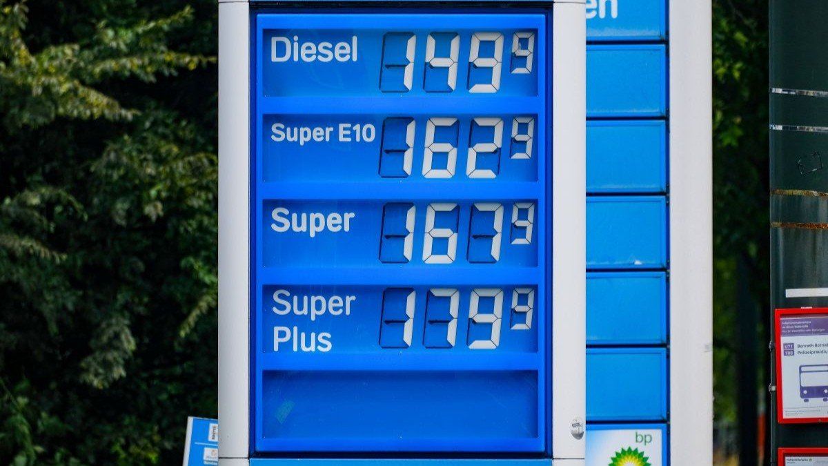 A gas station in Düsseldorf, Germany, on June 10, 2025.