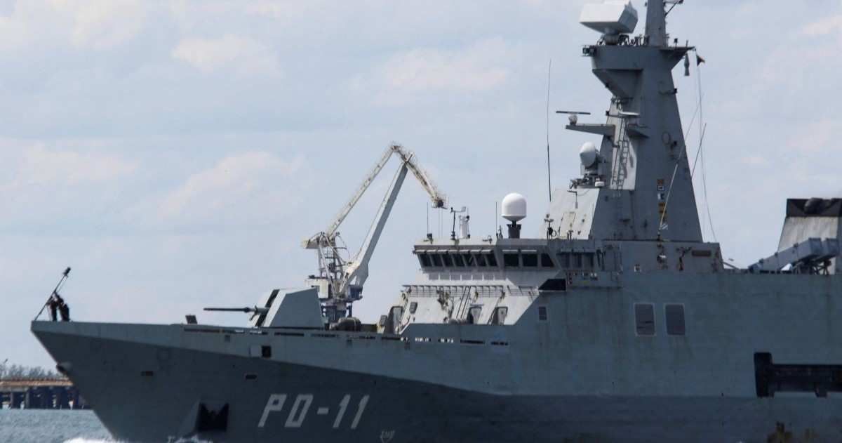 A Venezuelan Navy patrol boat sails off the Caribbean coast, amid heightened tensions with the U.S., in Puerto Cabello, Venezuela, October 24, 2025.
