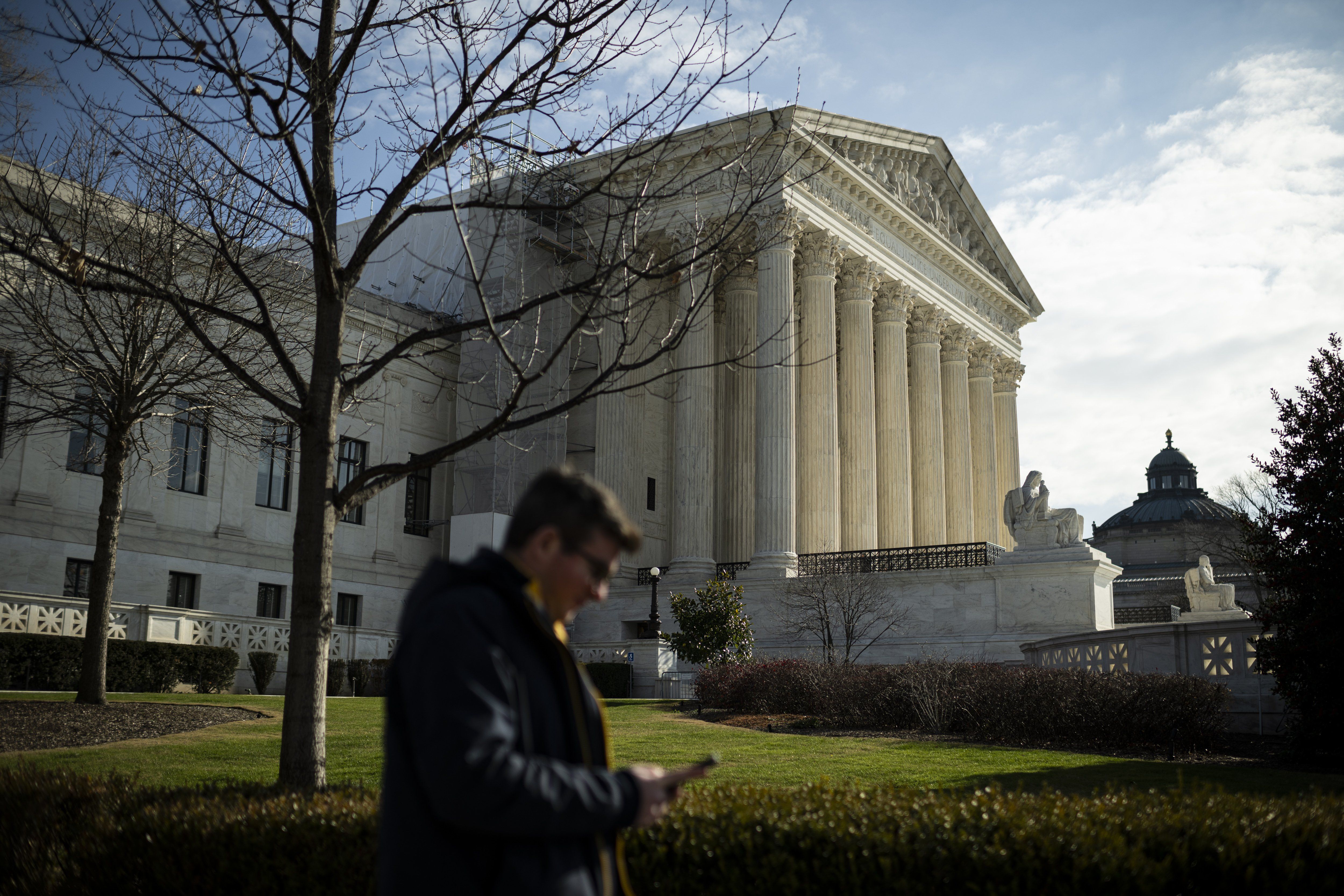 A view of the US Supreme Court, in Washington, D.C., on Monday, Jan. 8, 2024.