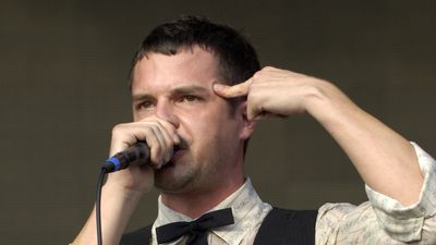 Brandon Flowers of The Killers performs at the Virgin Festival in Baltimore, Maryland