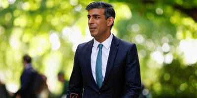 British Chancellor of the Exchequer Rishi Sunak leaves Millbank Studios after a media interview in London, Britain, May 27, 2022.