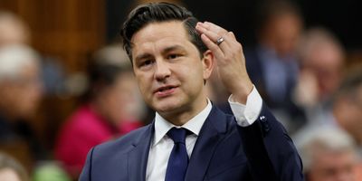 Canada's Conservative Party leader Pierre Poilievre speaks in the House of Commons.