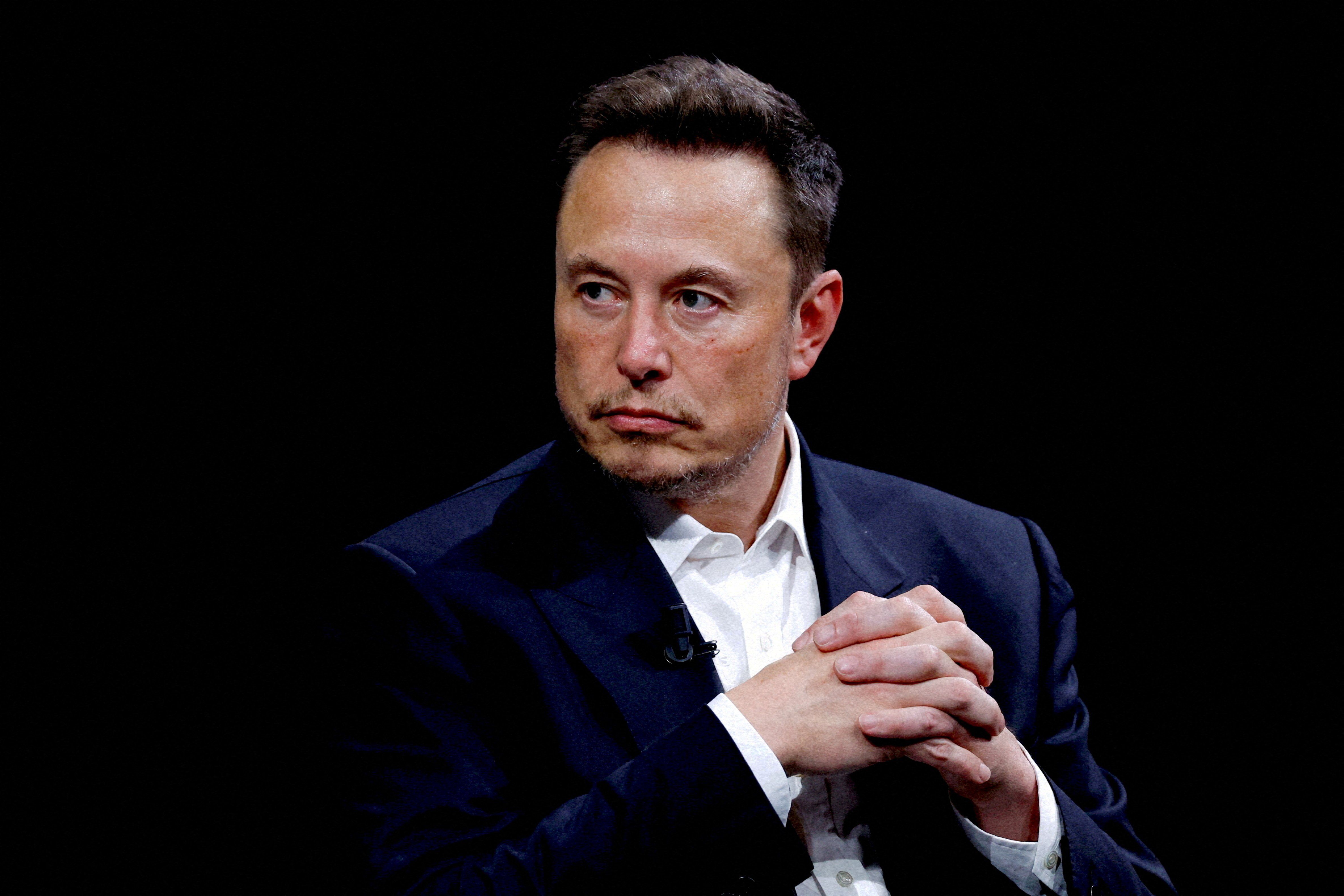 Elon Musk, CEO of SpaceX and Tesla and owner of X, formerly known as Twitter, attends the Viva Technology conference dedicated to innovation and startups at the Porte de Versailles exhibition centre in Paris, France, June 16, 2023. 