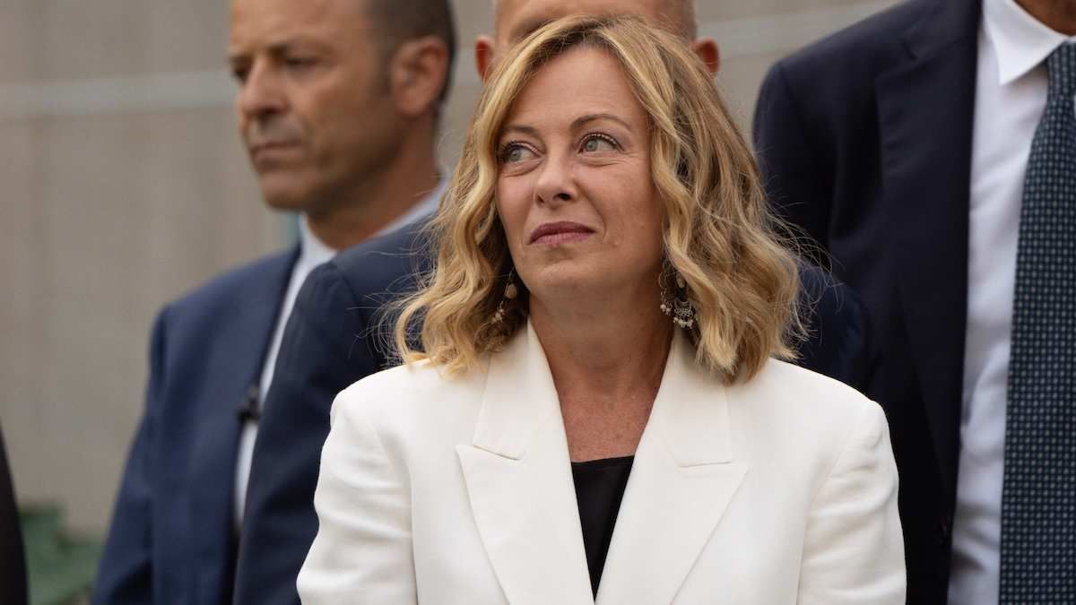 Giorgia Meloni in Siracusa, Italy, on September 21, 2024.