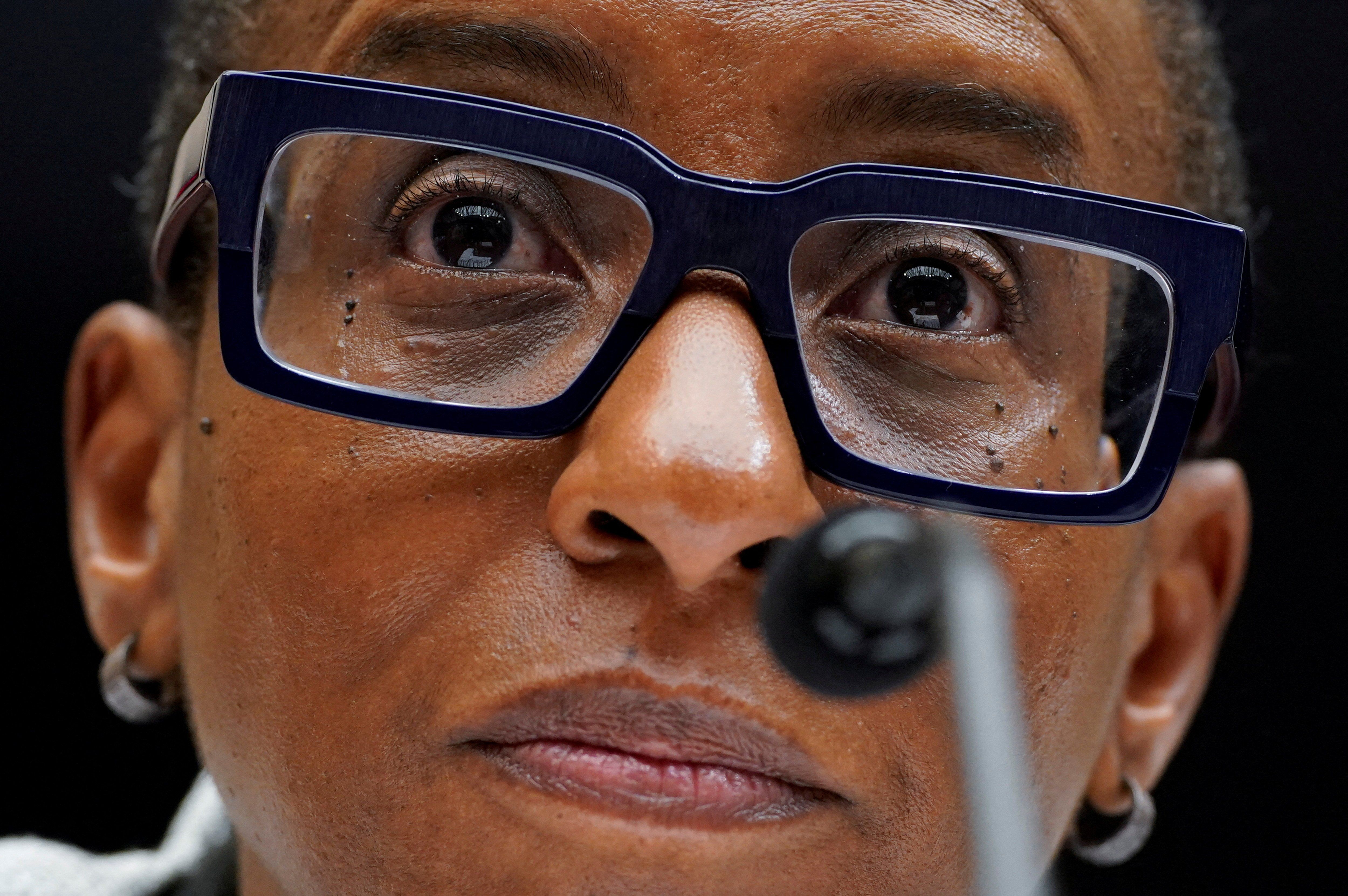  Harvard University President Claudine Gay testifies before a House Education and The Workforce Committee hearing titled "Holding Campus Leaders Accountable and Confronting Antisemitism" on Capitol Hill in Washington, U.S., December 5, 2023.