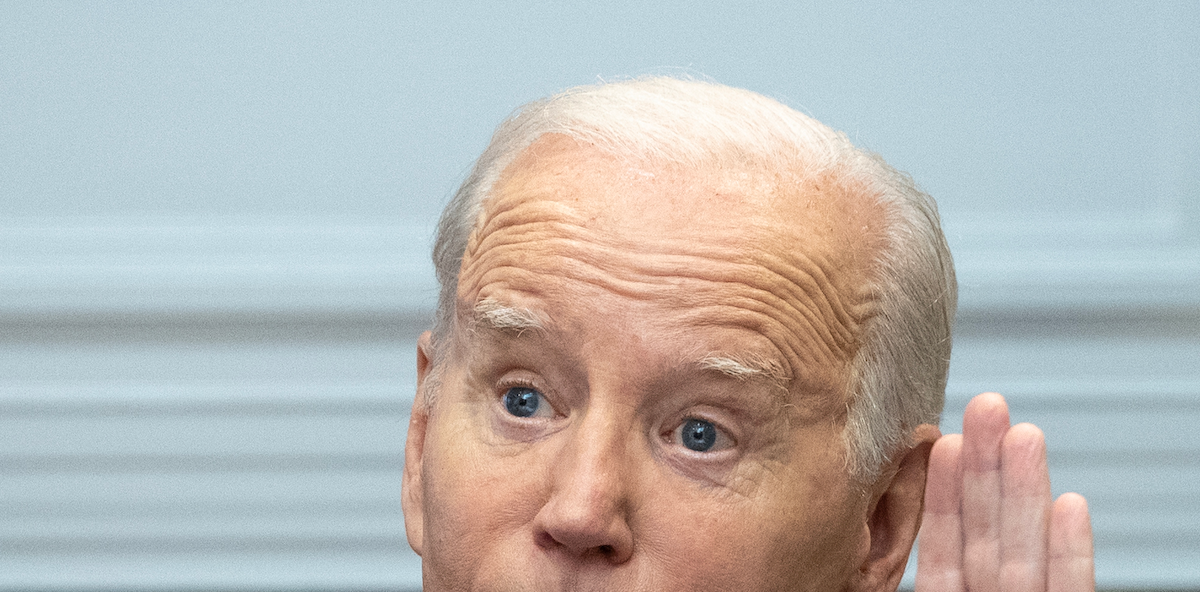 ​President Joe Biden speaks during a meeting of the Investing in America Cabinet in the Roosevelt Room of the White House in Washington, DC, US, on Friday. May 5, 2023.